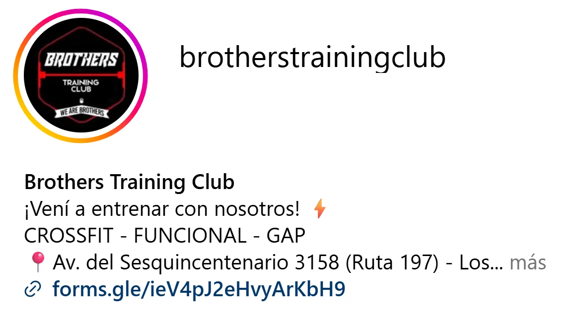 Brothers Training Club - proyecto realizado por Manish