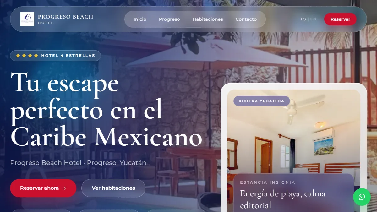 Progreso Beach Hotel - proyecto realizado por Manish